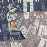 USA Cotton moda BLAST OFF SPACE ROBOTS - nomura tailor
