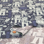 USA Cotton moda BLAST OFF SPACE ROBOTS - nomura tailor