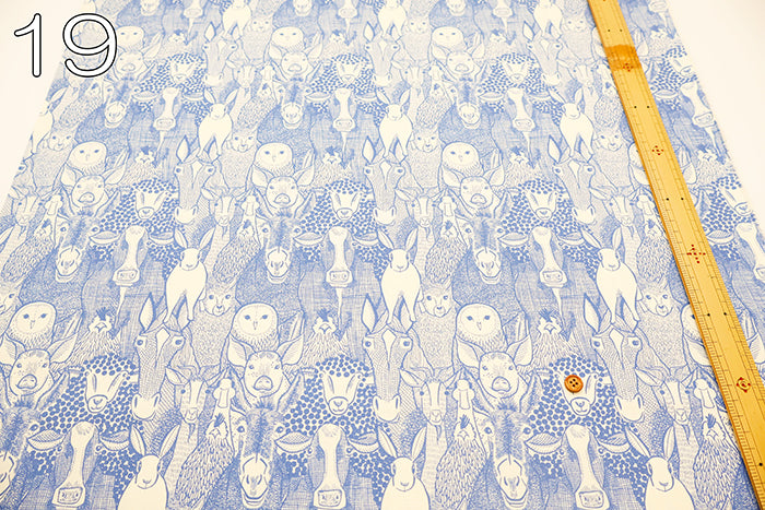 USA Cotton Printed Fabric - moda THE HENHOUSE - nomura tailor