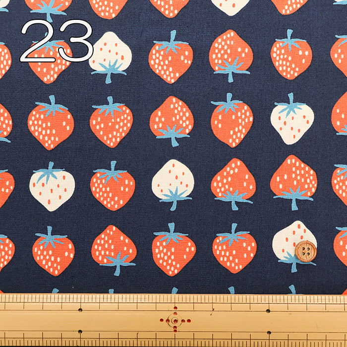USA Cotton RUBYSTAR SOCIETY STRAWBERRY - nomura tailor