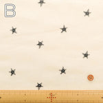 Cotton Cambric Embroidered Fabric - Star - nomura tailor