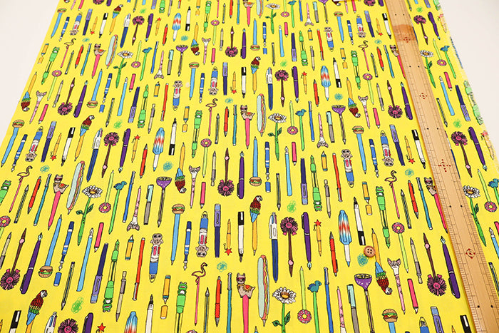 USA Cotton - TIMELESS TREASURES - Various type of pens - nomura tailor
