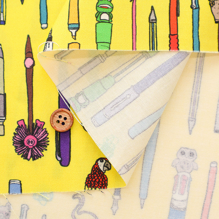 USA Cotton - TIMELESS TREASURES - Various type of pens - nomura tailor