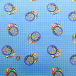 USA Cotton Printed Fabric TIMELESS TREASURE - Sewing Box Cookie Tin - nomura tailor