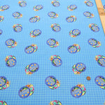 USA Cotton Printed Fabric TIMELESS TREASURE - Sewing Box Cookie Tin - nomura tailor
