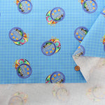 USA Cotton Printed Fabric TIMELESS TREASURE - Sewing Box Cookie Tin - nomura tailor