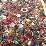 USA Cotton Printed Fabric TIMELESS TREASURE アリス - nomura tailor