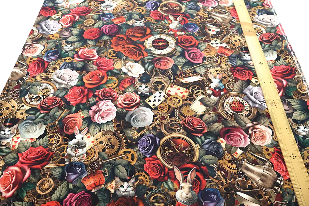 USA Cotton Printed Fabric TIMELESS TREASURE アリス - nomura tailor