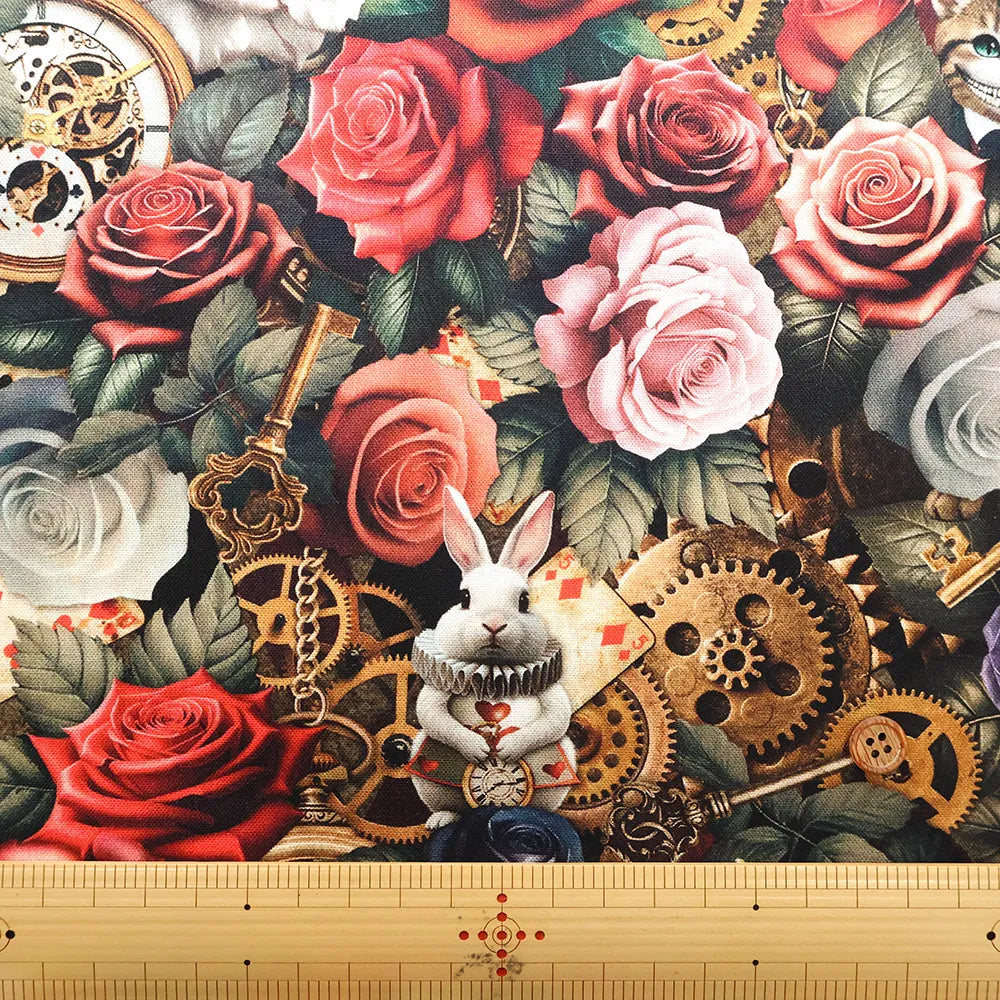 USA Cotton Printed Fabric TIMELESS TREASURE アリス - nomura tailor