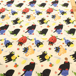 USA Cotton Printed Fabric TIMELESS TREASURE フルーツキャット - nomura tailor