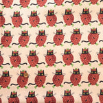 USA Cotton Printed Fabric TIMELESS TREASURE イチゴキャット - nomura tailor