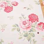 Cotton light canvas fabric ＜Antique Rose Pink> by Cath Kidston - nomura tailor