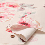 Cotton light canvas fabric <Brampton Bunch Raspberry> by Cath Kidston - nomura tailor