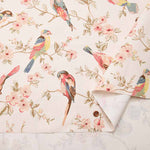 Cotton light canvas fabric <British Birds Pastel> by Cath Kidston - nomura tailor