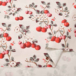 Cotton light canvas fabric <Cherry Sprig Red> by Cath Kidston - nomura tailor