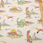 Cotton Light Canvas Fabric <Dino Multi by Cath Kidston - nomura tailor