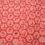 Cotton Light Canvas Fabric <Freston Rose Red> by Cath Kidston - nomura tailor