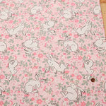 Cotton light canvas fabric <Jumping Bunnies Brush>  by Cath Kidston - nomura tailor