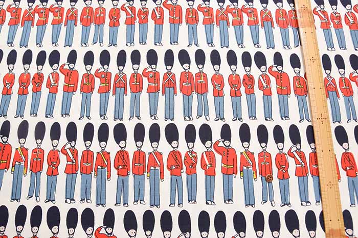 Cath Kidston Cotton Light Canvas Fabric (London Guards) - nomura tailor