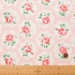 Cotton light canvas fabric <Provence Rose Pink> by Cath Kidston - nomura tailor