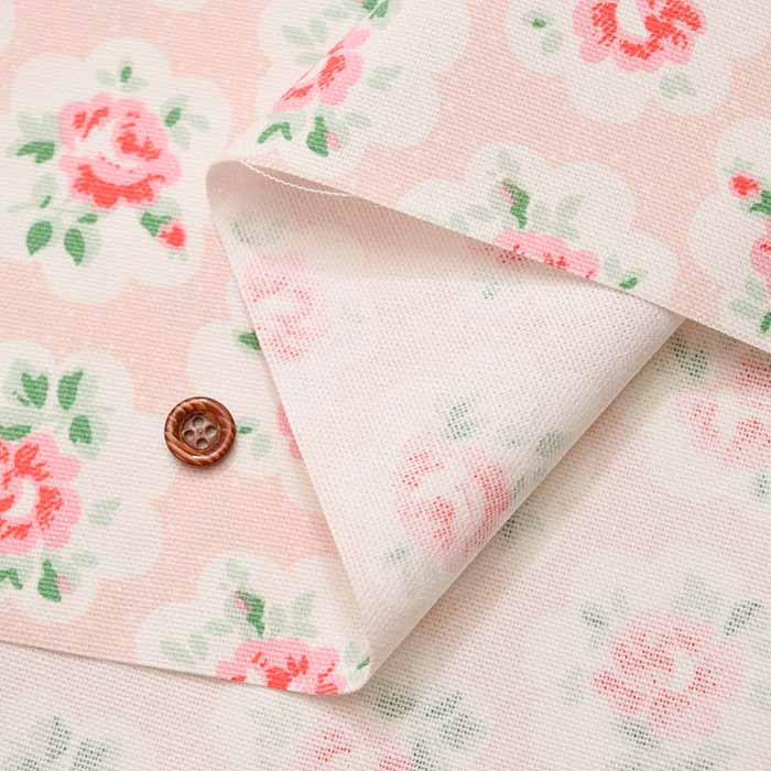 Cotton light canvas fabric <Provence Rose Pink> by Cath Kidston - nomura tailor