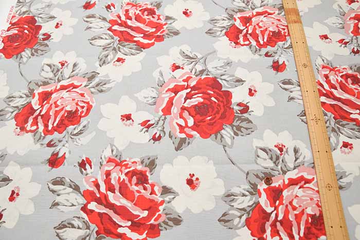 Cotton Light Canvas Fabric ＜Rose Bloom Multi＞ by Cath Kidston - nomura tailor