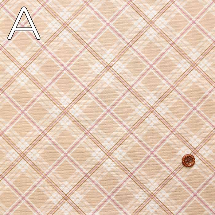 Cotton Ox Printed Fabric Bias Check - nomura tailor