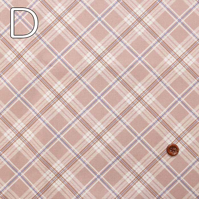 Cotton Ox Printed Fabric Bias Check - nomura tailor