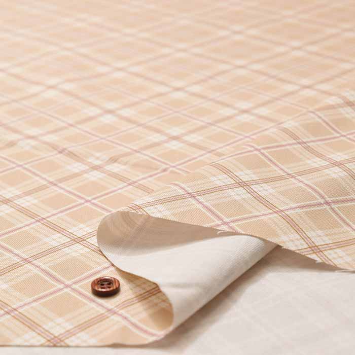 Cotton Ox Printed Fabric Bias Check - nomura tailor