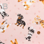 Cotton Ox Printed Fabric - Dog - nomura tailor