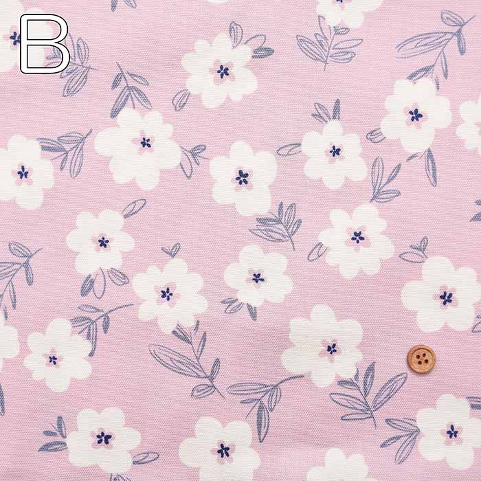 Cotton Ox Printed Fabric Scandinavian Flower - nomura tailor