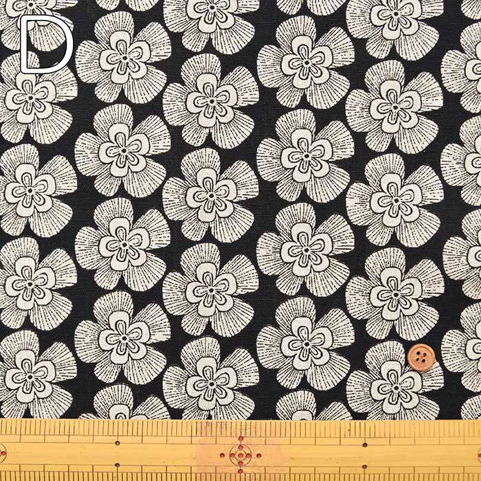 C/L canvas printed fabric Flower - nomura tailor