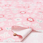 Cotton oxford printed fabric Flower and cat - nomura tailor