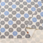 Cotton Ox Printed Fabric Round Flowers - nomura tailor