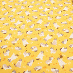 Cotton Oxford Printed Fabric - Floppy Cat - nomura tailor