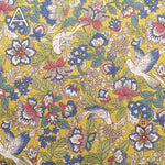 C/L Canvas Printed Fabric - Flowers and birds - nomura tailor