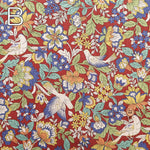 C/L Canvas Printed Fabric - Flowers and birds - nomura tailor