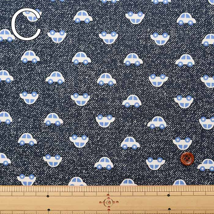 Cotton Ox Printed Fabric Denim Style Cruma - nomura tailor