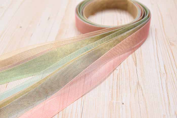 Metallic ribbon about 15mm width - nomura tailor