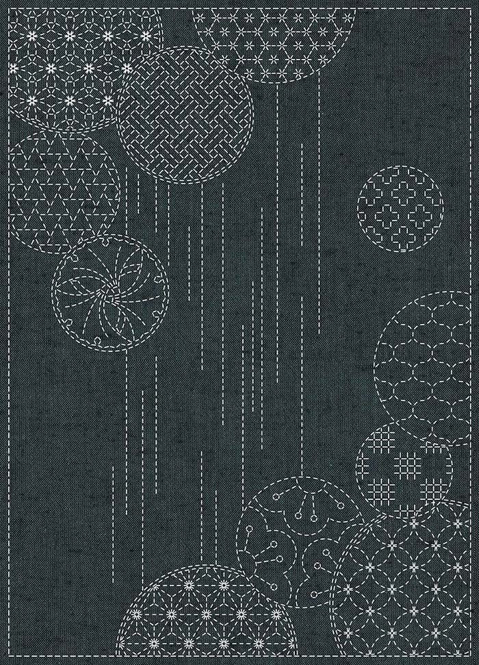 Embroidery cloth "Sashiko Cloth" SASHIKO CLOTH " Windchimes" - nomura tailor