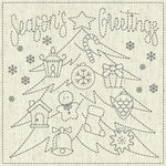 Embroidery cloth "Sashiko Cloth" SASHIKO CLOTH “SEASON’S GREETINGS” - nomura tailor