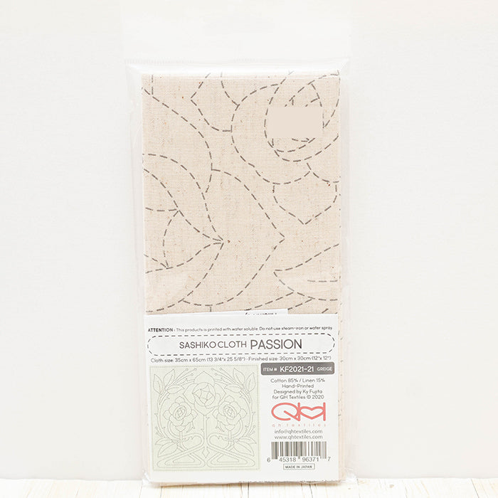 Embroidery Fabric SASHIKO CLOTH <PASSION > - nomura tailor