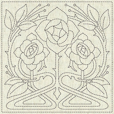 Embroidery Fabric SASHIKO CLOTH <PASSION > - nomura tailor