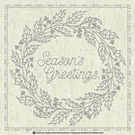 Embroidery cloth "Sashiko Cloth" SASHIKO CLOTH “CHRISTMAS WREATH” - nomura tailor