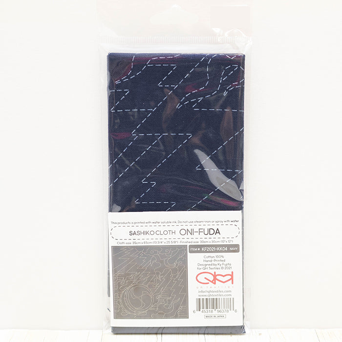 Embroidery Fabric SASHIKO CLOTH <ONI-FUDA > - nomura tailor
