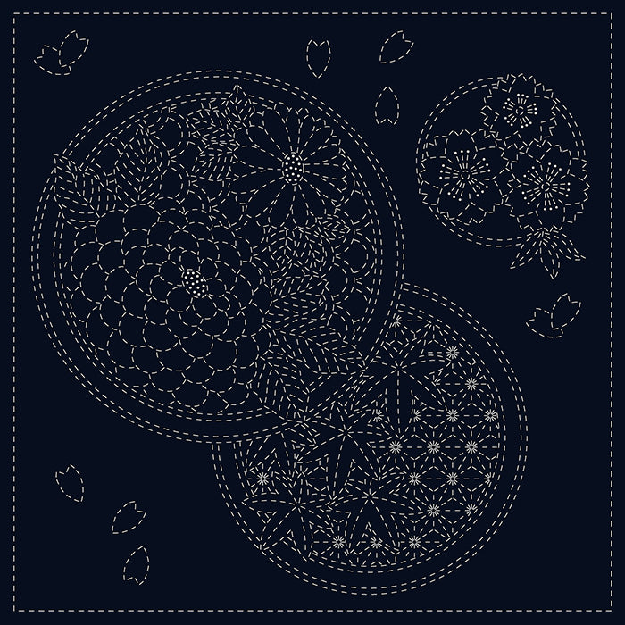Embroidery Fabric SASHIKO CLOTH <SEASONS > - nomura tailor