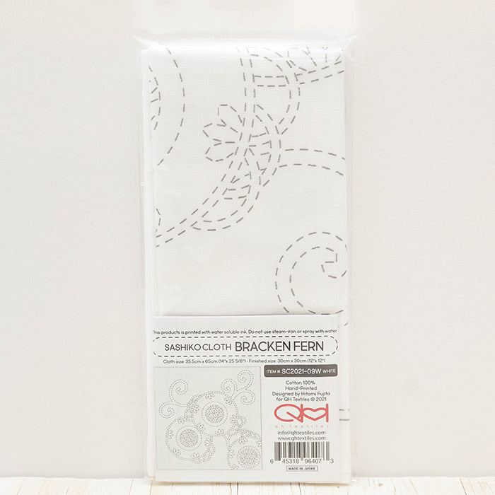 Embroidery Fabric SASHIKO CLOTH <BRACKEN FERN > - nomura tailor