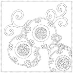 Embroidery Fabric SASHIKO CLOTH <BRACKEN FERN > - nomura tailor