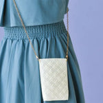 Kit Make a Mignon Smartphone Shoulder Bag - Pearl - nomura tailor