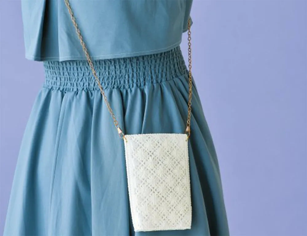 Kit Make a Mignon Smartphone Shoulder Bag - Pearl - nomura tailor